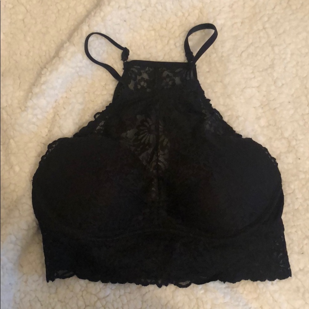 PINK date high neck bralette!